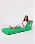 Atelier Del Sofa Siesta Sofa Bed Pouf - Verde